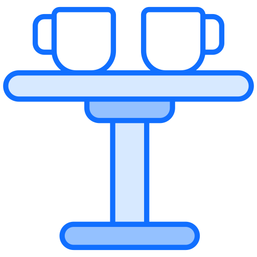 Coffee table Generic Blue icon