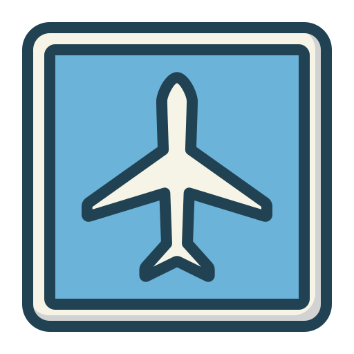 Airport Generic Outline Color icon