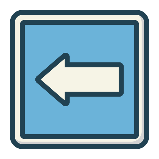 Left sign Generic Outline Color icon