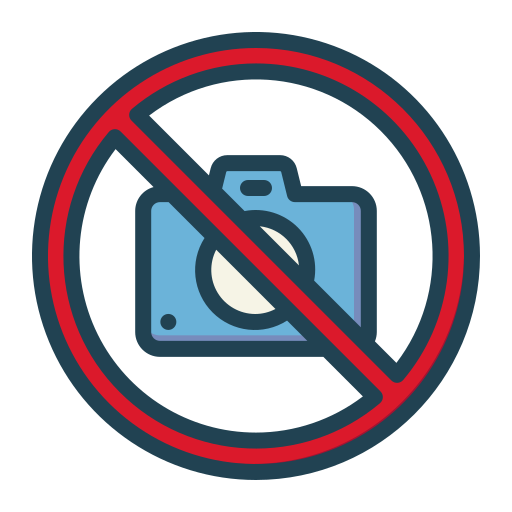 No camera Generic Outline Color icon