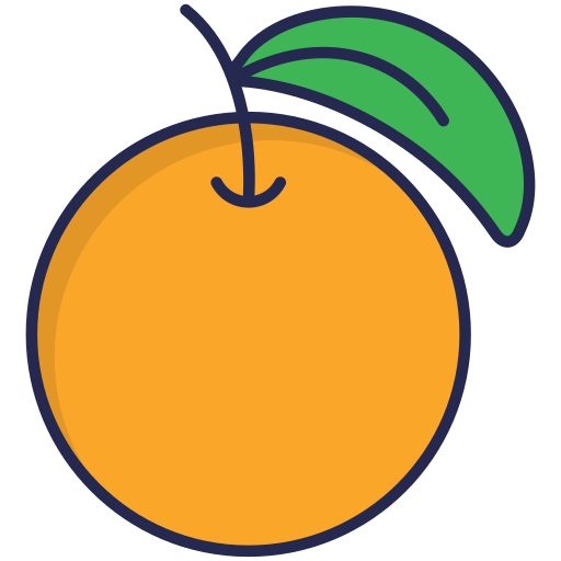 naranja Generic Outline Color icono