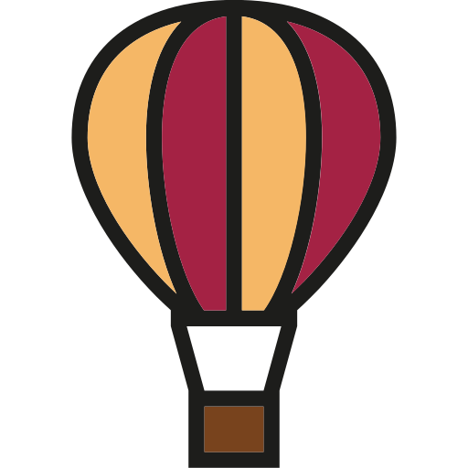 heteluchtballon Generic Outline Color icoon