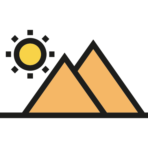 pirâmides Generic Outline Color Ícone