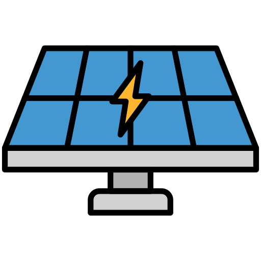célula solar Generic Outline Color icono