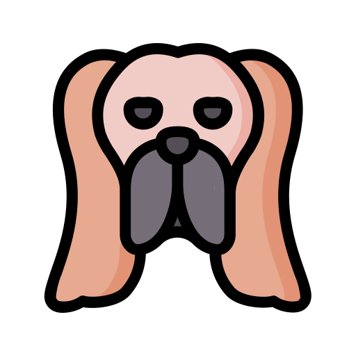 basset hound Generic Outline Color ikona