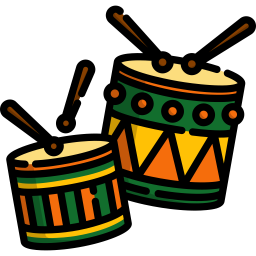 Drums Generic Outline Color icon