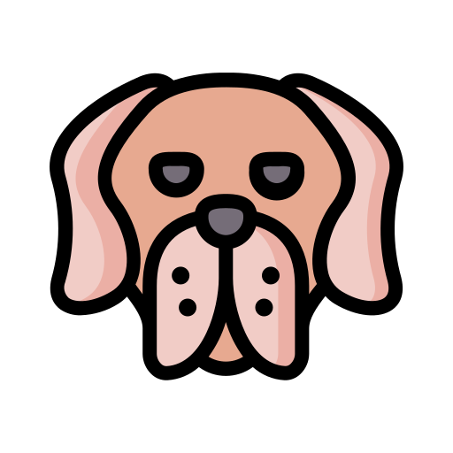 perro Generic Outline Color icono