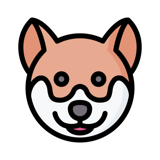 柴犬 Generic Outline Color icon