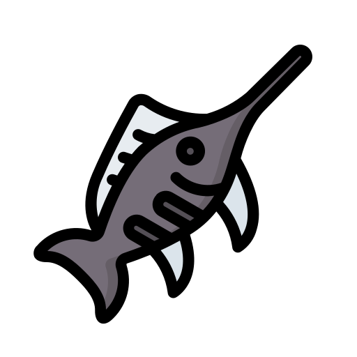 pez espada Generic Outline Color icono