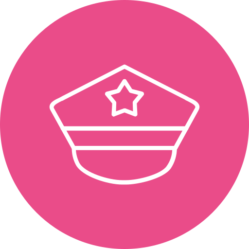警察の帽子 Generic Circular icon