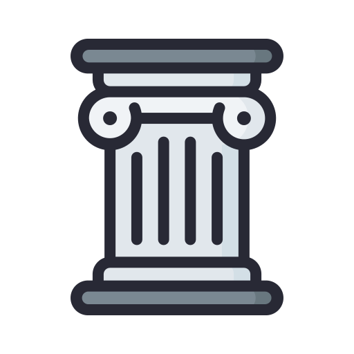 고대 기둥 Generic Outline Color icon