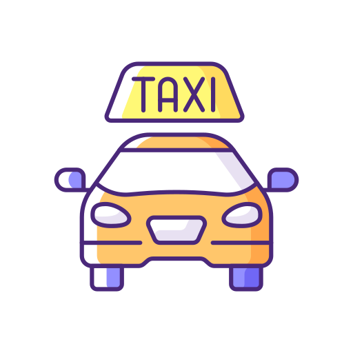 taxi Generic Thin Outline Color Icône