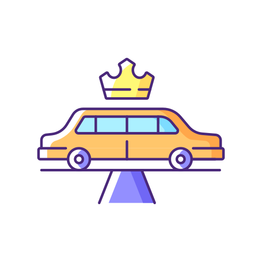 Limousine Generic Thin Outline Color icon