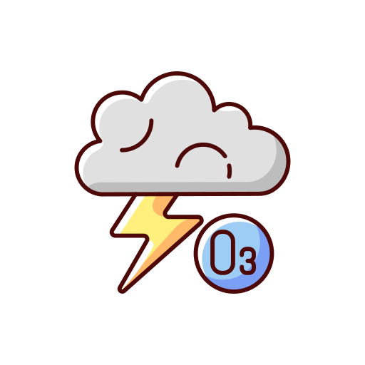 Lightning Generic Thin Outline Color icon