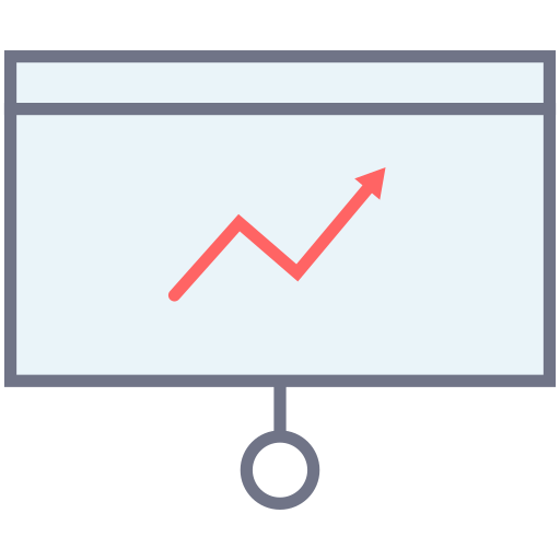 Line chart Generic Flat icon