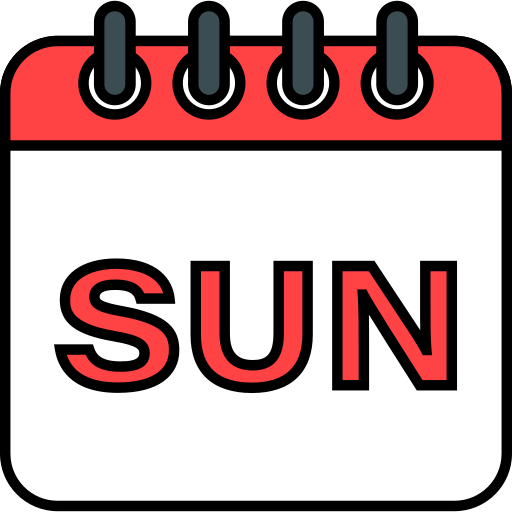 Sunday Generic Outline Color icon