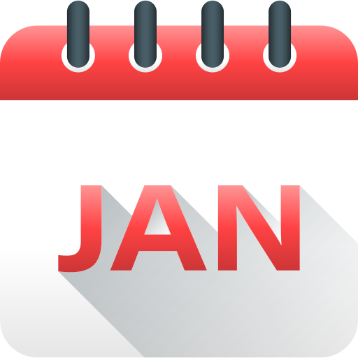 January Generic Flat Gradient icon