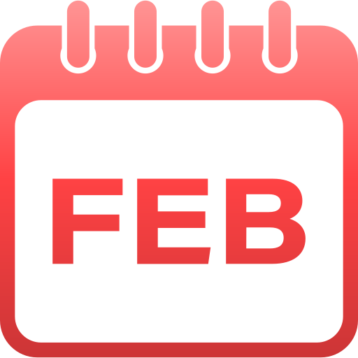 februar Generic Flat Gradient icon