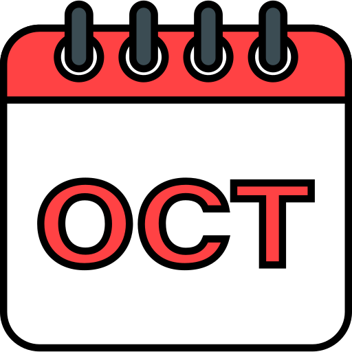 Октябрь Generic Outline Color иконка
