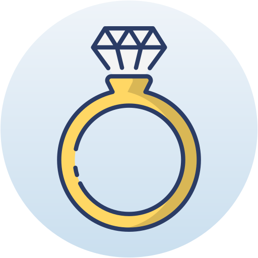 diamentowy pierścionek Generic Circular ikona