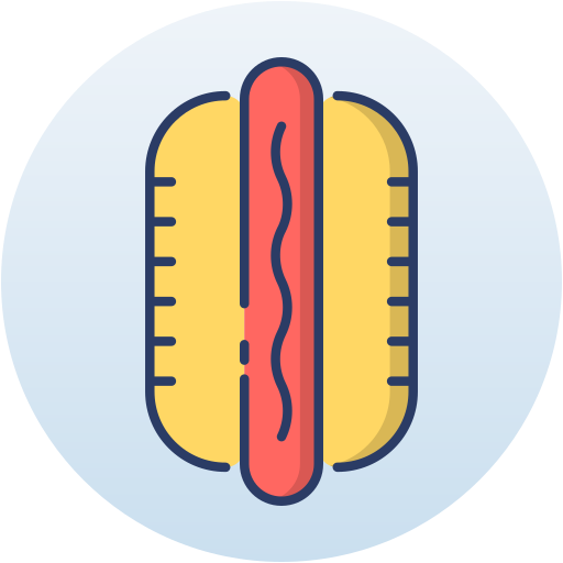 Hot dog Generic Circular icon