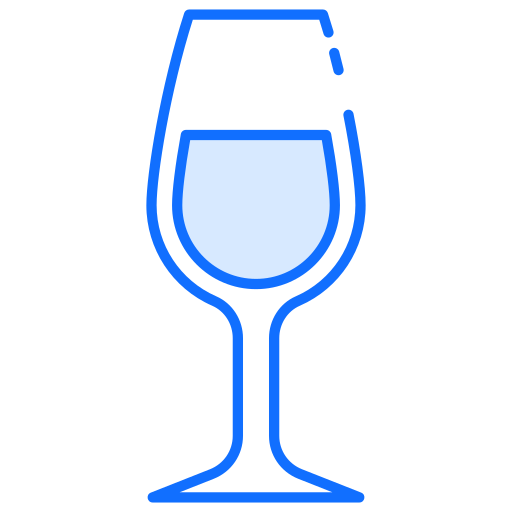 Wine glass Generic Blue icon