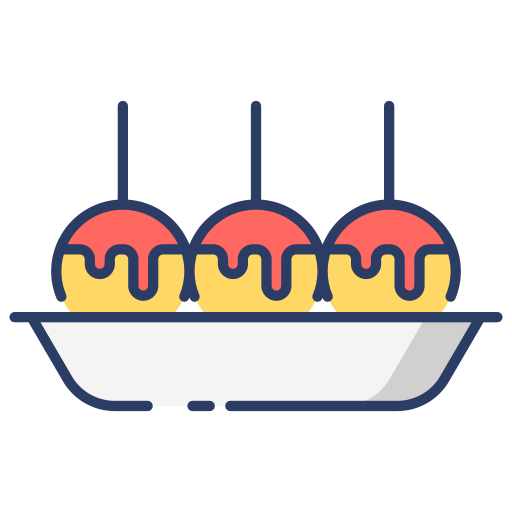 takoyaki Generic Outline Color icon