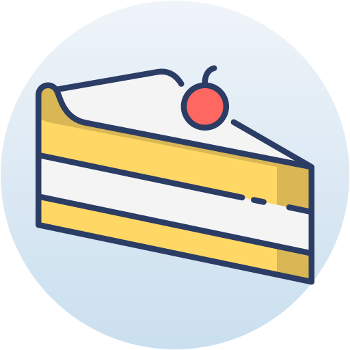 チーズケーキ Generic Circular icon