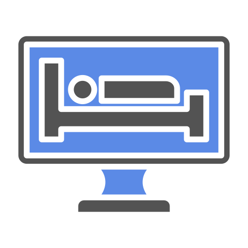 Online reservation Generic Blue icon