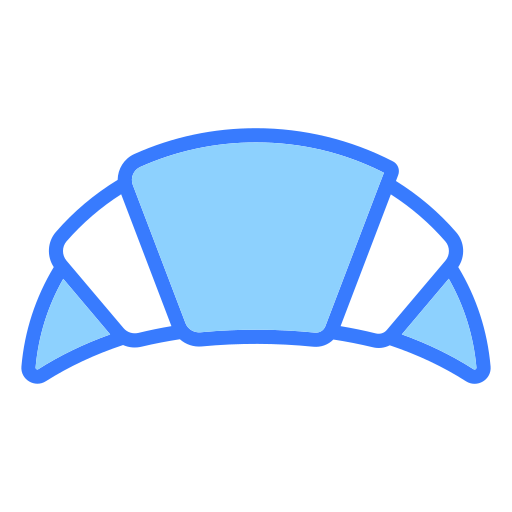 Croissant Generic Blue icon