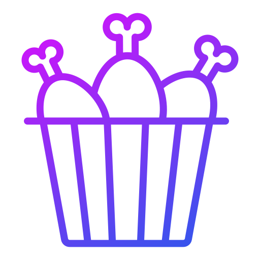 Chicken bucket Generic Gradient icon