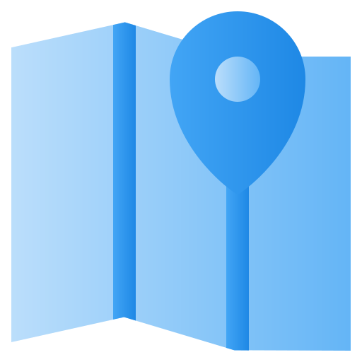 carta geografica Generic Blue icona