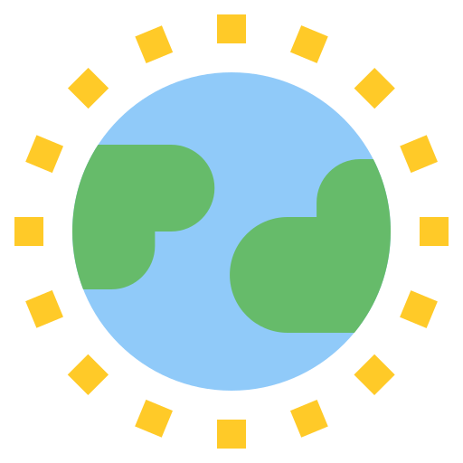 rond de wereld Generic Flat icoon