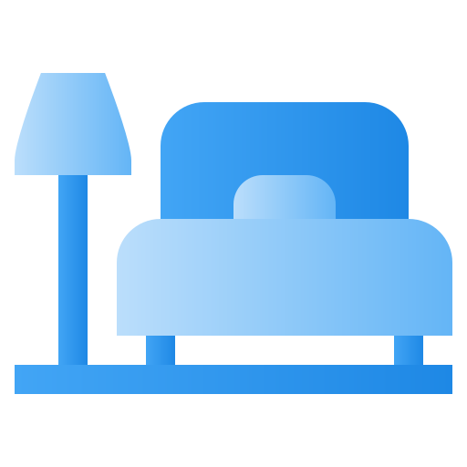 호텔 침대 Generic Blue icon