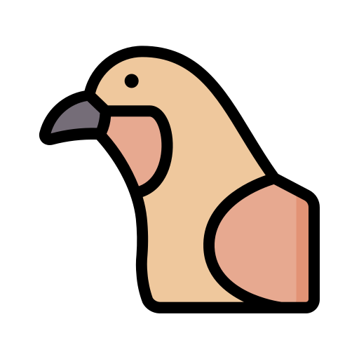 vogel Generic Outline Color icoon