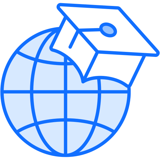 Distance education Generic Blue icon