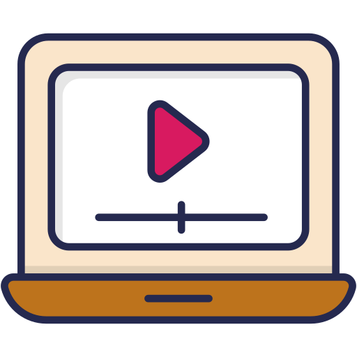 videounterricht Generic Outline Color icon