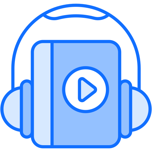 Audio book Generic Blue icon