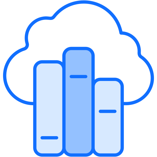 Online library Generic Blue icon