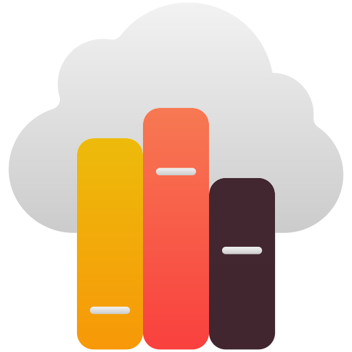 Online library Generic Flat Gradient icon