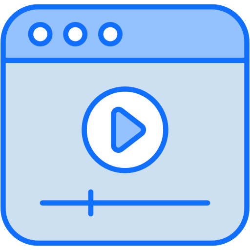 ビデオチュートリアル Generic Blue icon