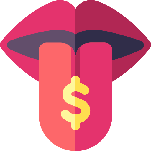 舌 Basic Rounded Flat icon