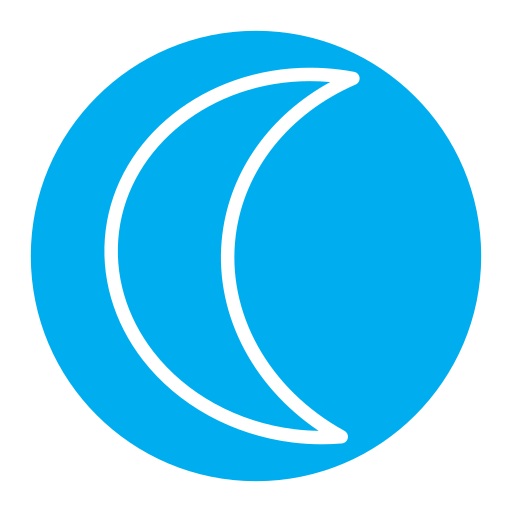 Crescent moon Generic Circular icon