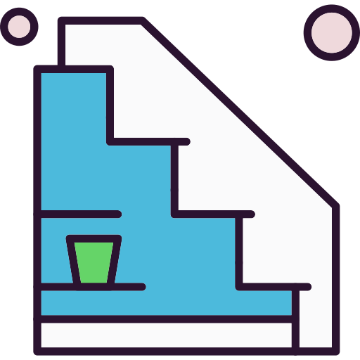 계단 Generic Outline Color icon