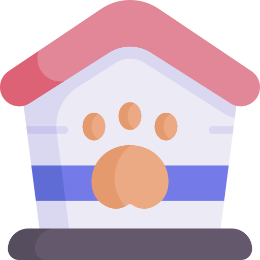 Dog house Kawaii Flat icon