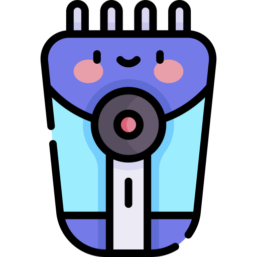 afeitadora eléctrica Kawaii Lineal color icono