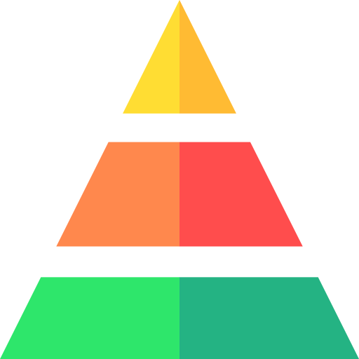 gráfico de pirâmide Basic Straight Flat Ícone