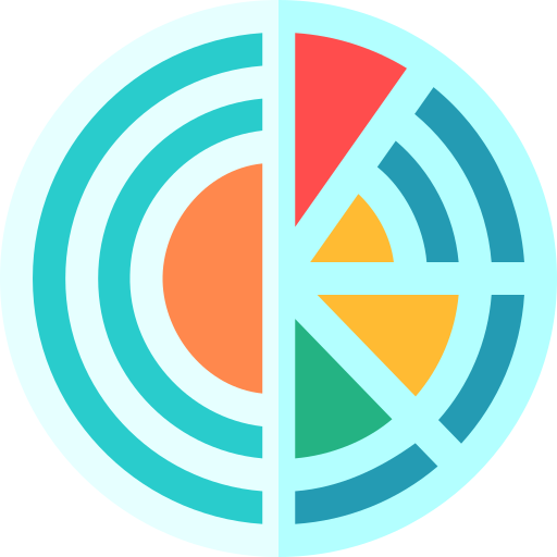 Circular chart Basic Straight Flat icon