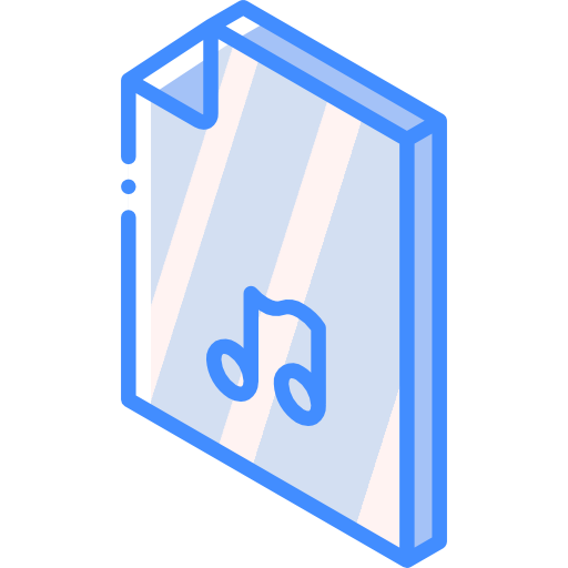 muziek bestand Basic Miscellany Blue icoon