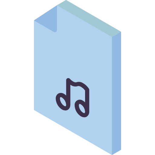 plik muzyczny Basic Miscellany Flat ikona